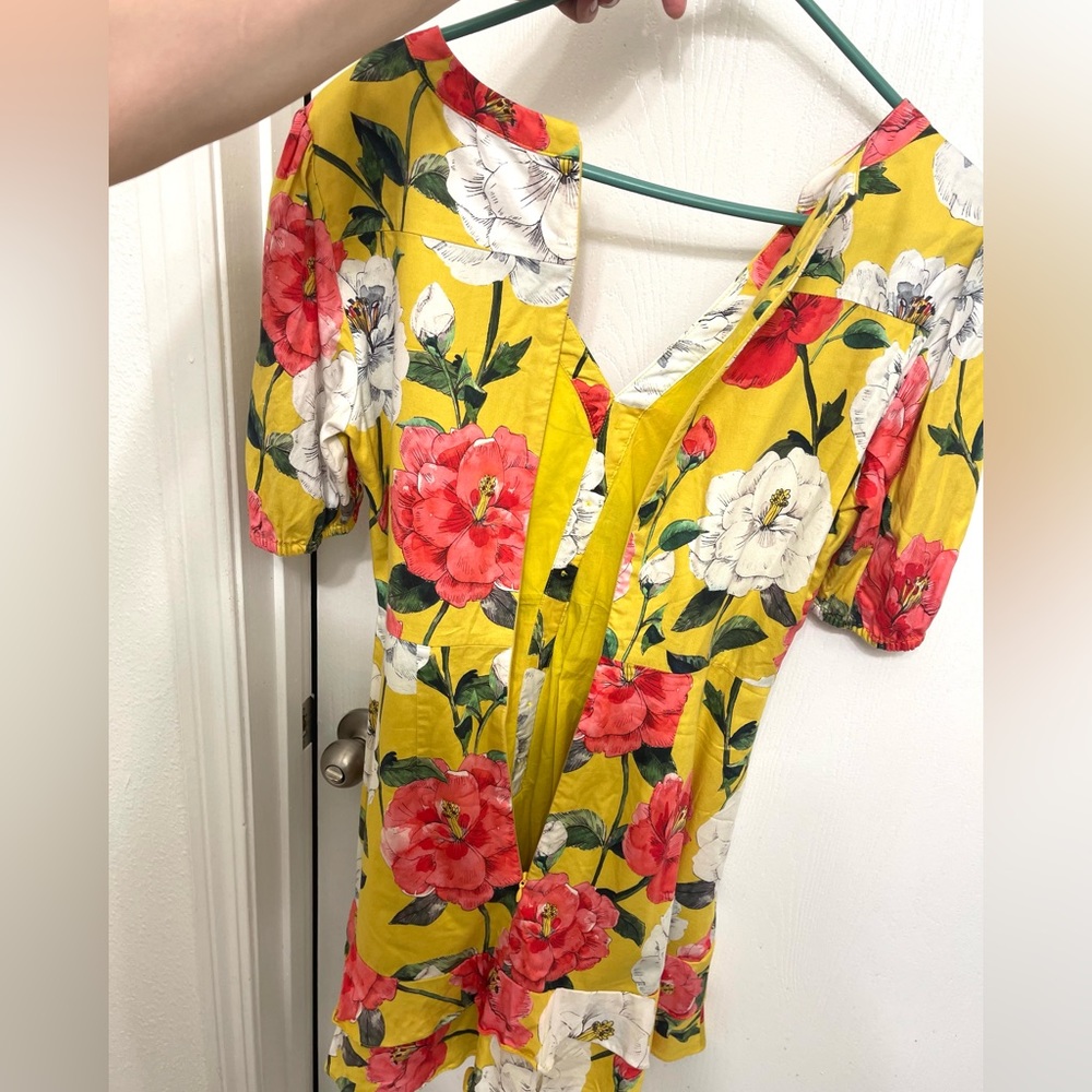 Parker Minna Lemon Wildflower print cotton dress. - Picture 14 of 15